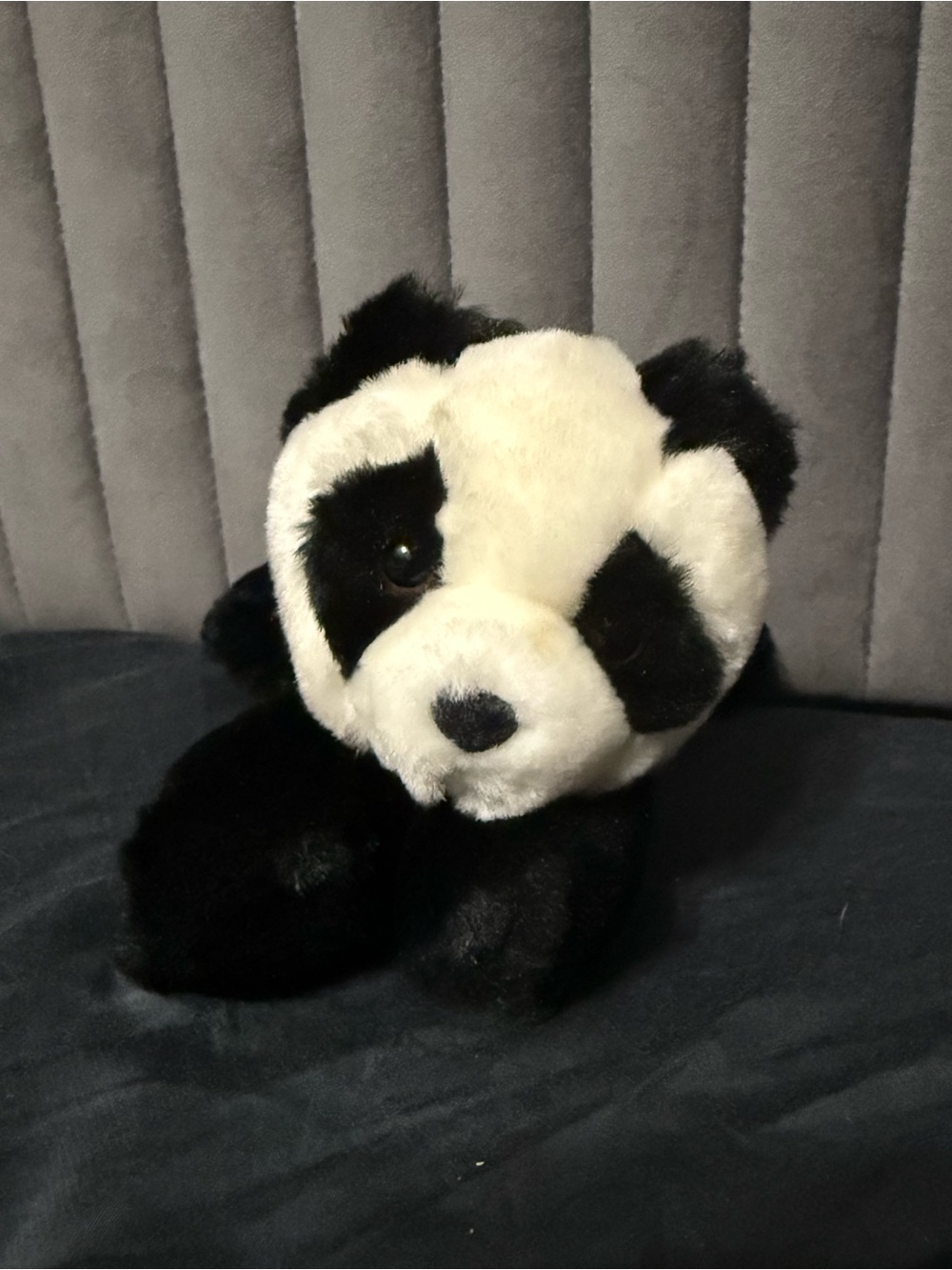 Vintage Aurora World Panda Plush Black White Stuffed Animal